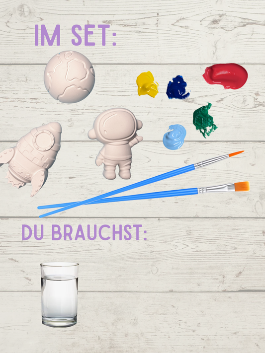 Weltraum Set zum Bemalen